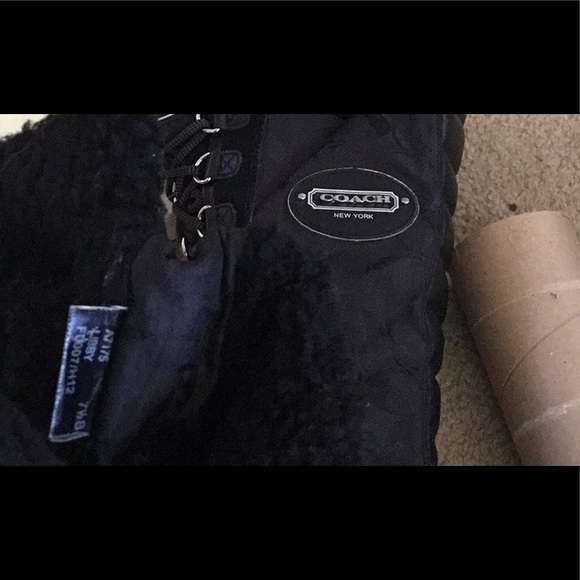 Sz’s 7.5 OR 8 LIBBY BLACK Signature Logo Eyelet Zipper Tall Calf BOOTS EUC A7175 - Picture 10 of 16